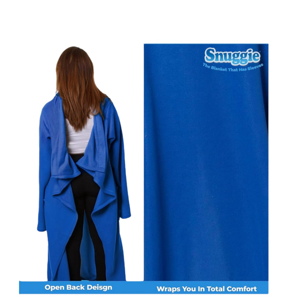 Unisex Snuggie Blanket One Size Blue